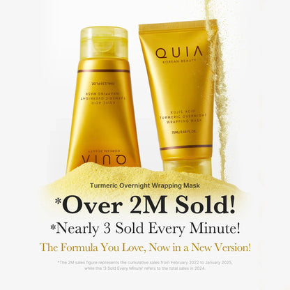 Wake Up To Clearer Skin With KOJIC ACID TURMERIC WRAPPING MASK