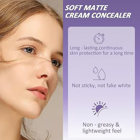 🎉 Limited Time $24.99! Soft Matte Cream Concealer – Blur Imperfections Instantly 🔥