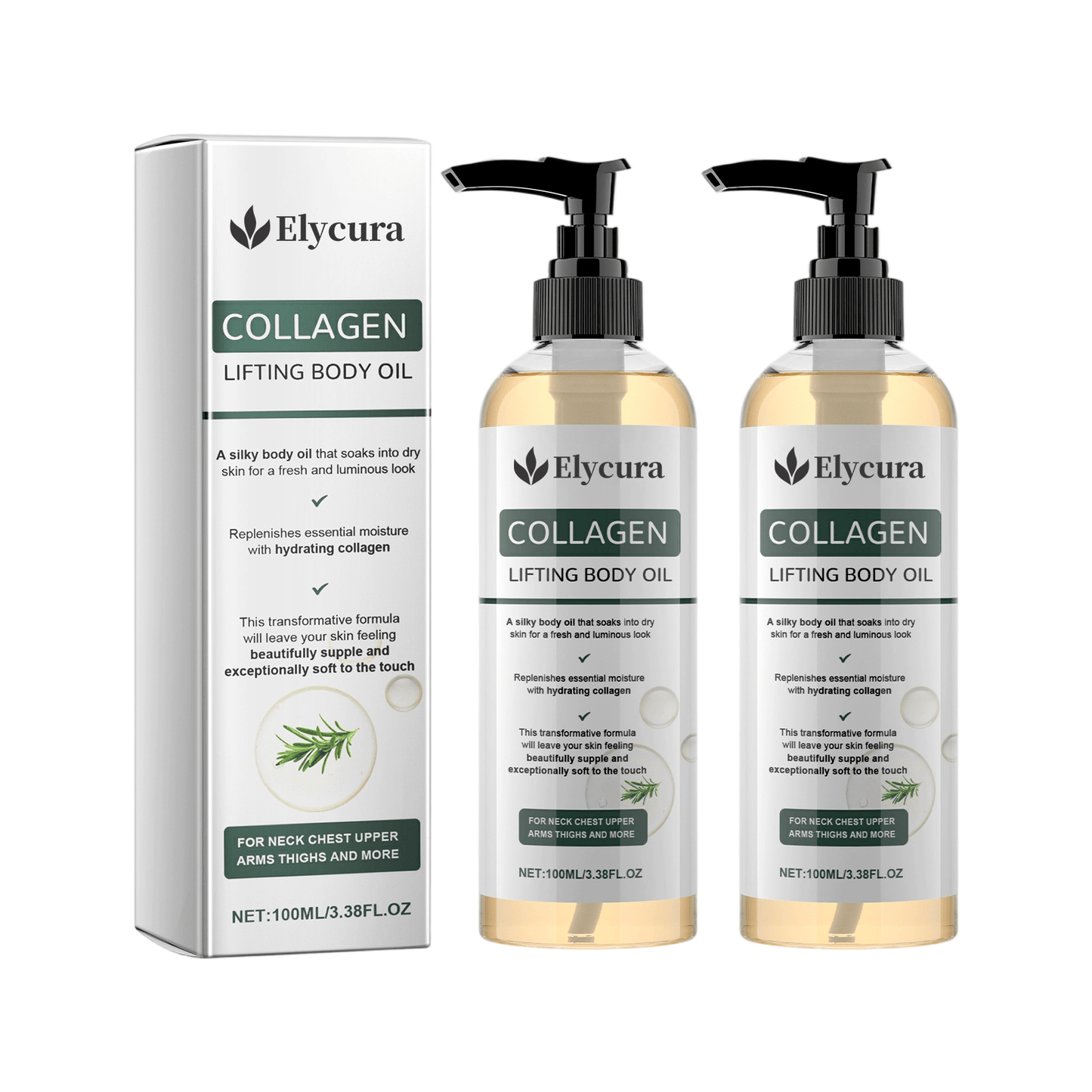 Elycura™ Collagen Oil | Visibly Tightens & Lifts Sagging Skin by 98% in Just 24 Hours ✨
