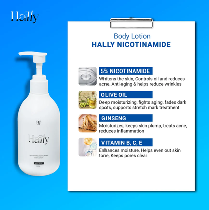 🍀🍀🍀 Original Hally Niacinamide Whitening Body Lotion 💦💦💦