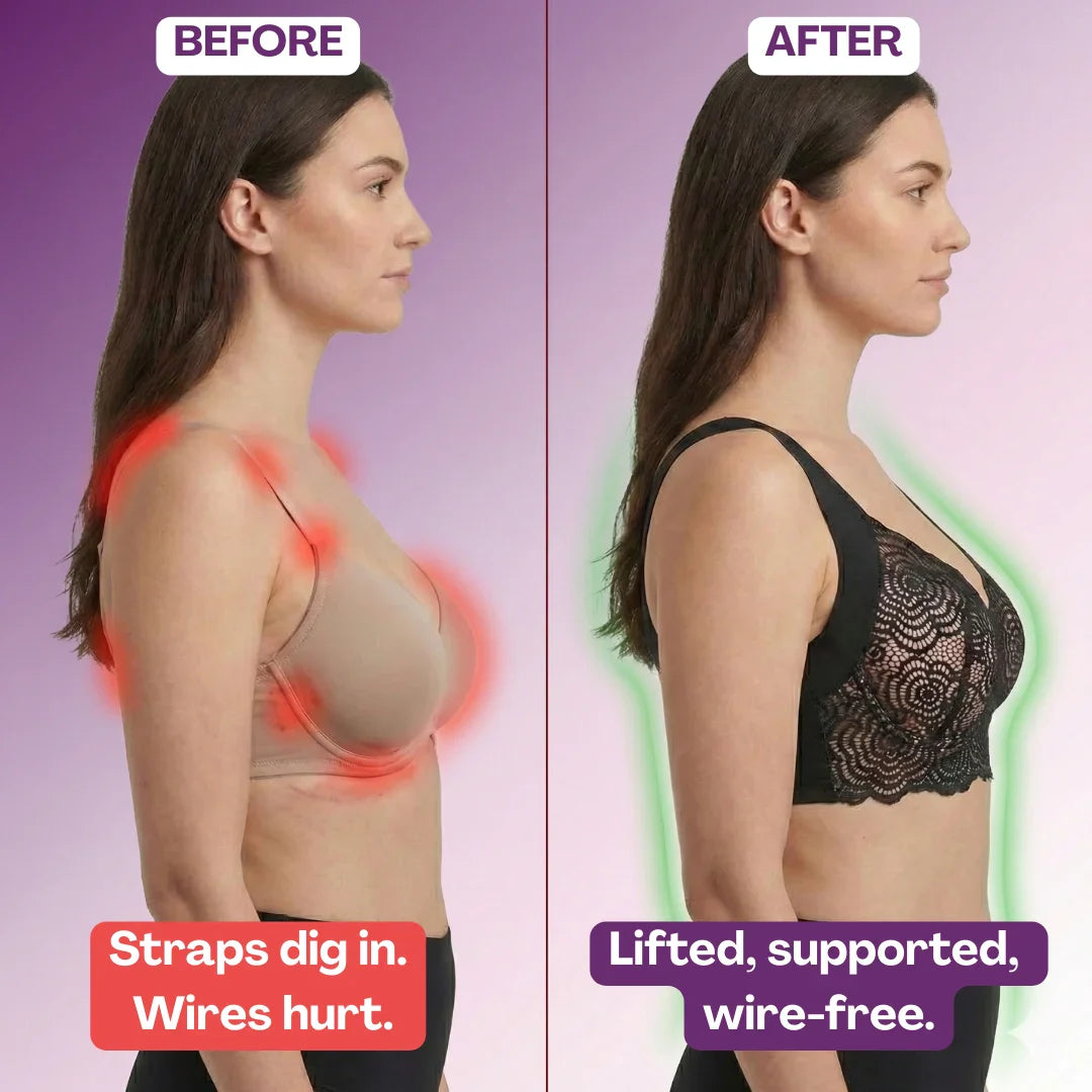 ❄️ Winter Sale – 2026 New Extra Lift Ultimate Stretch Full Figure Seamless Lace Cut-Out Bra ❄️ 🔥 Buy 2, Get 2 FREE! 💥 Special Price! 💥