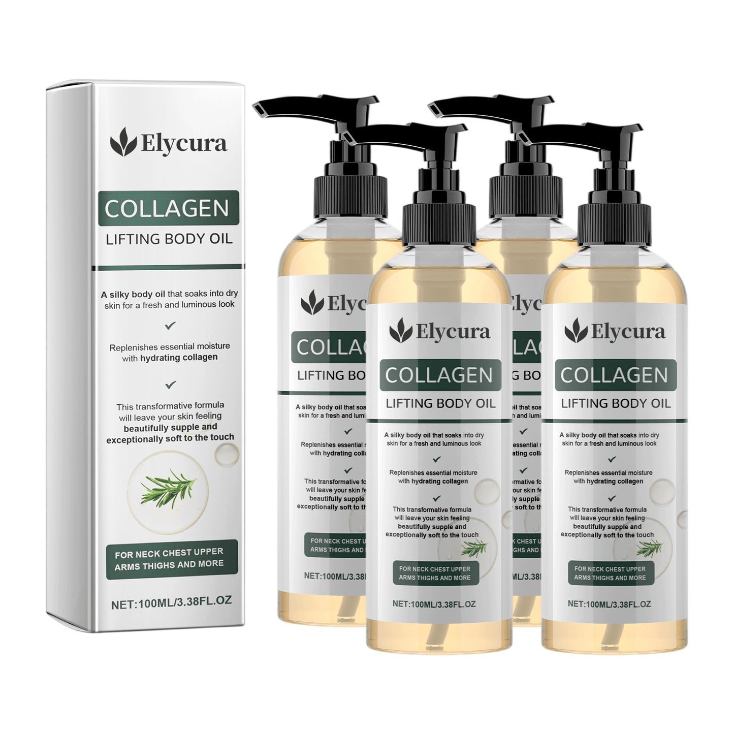 Elycura™ Collagen Oil | Visibly Tightens & Lifts Sagging Skin by 98% in Just 24 Hours ✨