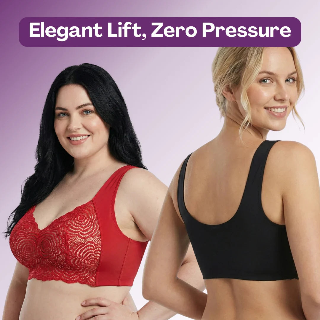 ❄️ Winter Sale – 2026 New Extra Lift Ultimate Stretch Full Figure Seamless Lace Cut-Out Bra ❄️ 🔥 Buy 2, Get 2 FREE! 💥 Special Price! 💥