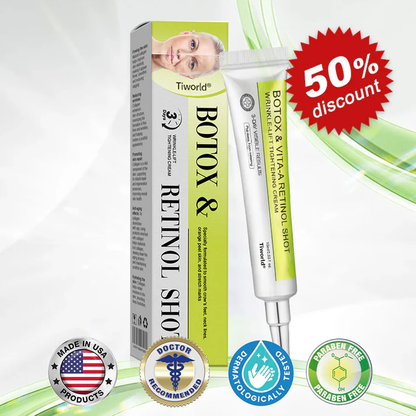 👏🌿Made and shipped from the USA 💫Tiworld® Botox & Vita-A Retinol Shot Wrinkle-Lift Tightening cream - Last Day Promotion 70% OFF