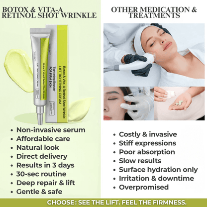 ⏰ FLASH SALE: 72-Hour Wrinkle Eraser | Botox & Vita-A Retinol Shot Wrinkle - Lift Tightening Cream