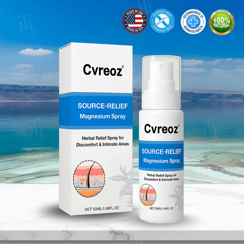 ✅DOCTOR RECOMMENDED + 20,000+ SUCCESS STORIES🎯Cvreoz® Source-Relief Magnesium Spray