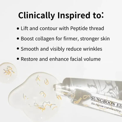 🔥 HOT SALE! ✨ Silk Lifting Peptide Ampoule – Korean Anti-Aging Serum for Instant Wrinkle Reduction & Plumping Results! 💧