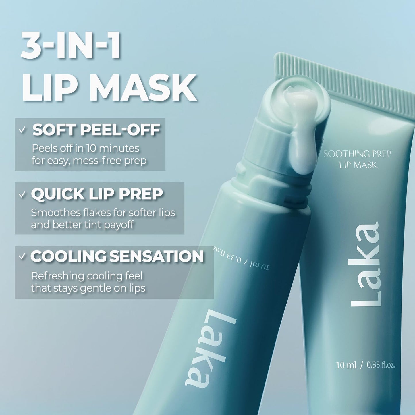 Laka Soothing Lip Mask – Refreshing Peel-off Treatment for Smooth, Plump Lips 💋✨