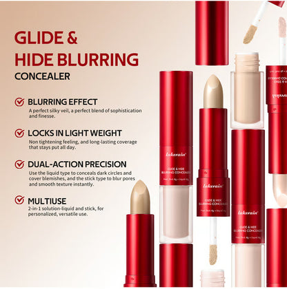 🎁🔥Blurring Concealer & Foundation 2-in-1 Stick - For Lightweight Flawless Makeup
