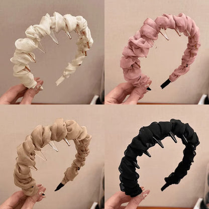 🔥Retro High Skull Pearl Headband