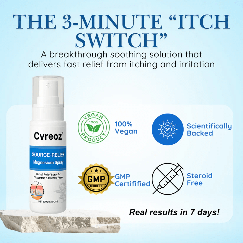 ✅DOCTOR RECOMMENDED + 20,000+ SUCCESS STORIES🎯Cvreoz® Source-Relief Magnesium Spray