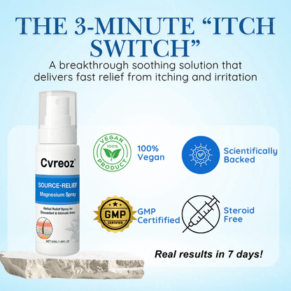 ✅DOCTOR RECOMMENDED + 20,000+ SUCCESS STORIES🎯Cvreoz® Source-Relief Magnesium Spray