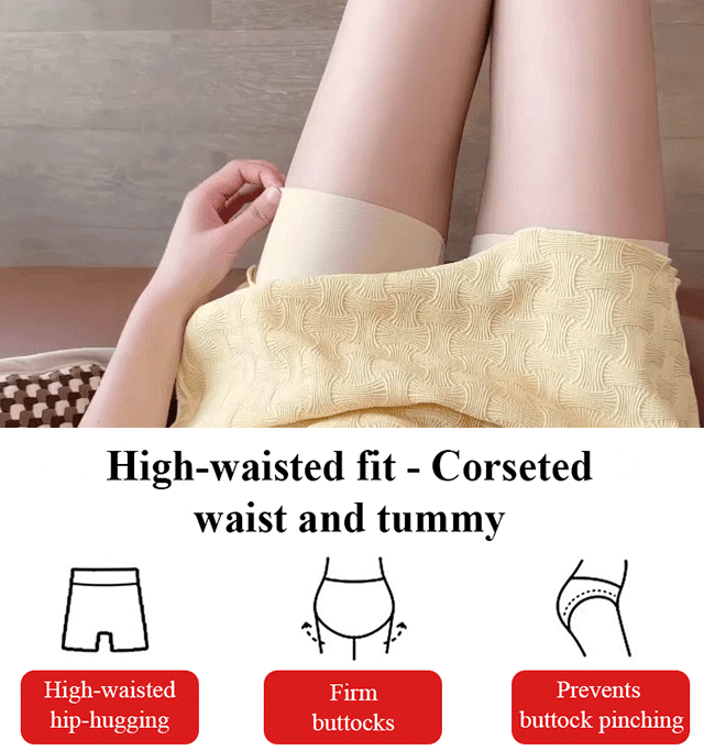 🔥Buy one get one free🔥Women High-waist Ice Silk Underwear with Tummy-control Hip-lifting
