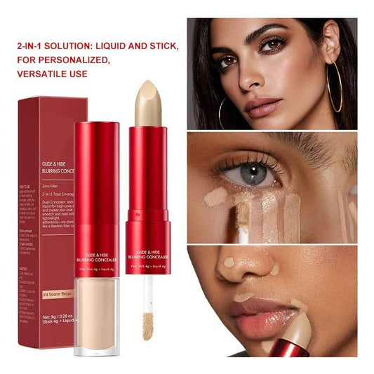 🎁🔥Blurring Concealer & Foundation 2-in-1 Stick - For Lightweight Flawless Makeup